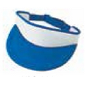 Polyester Foam Visor w/ White Front (Blank)